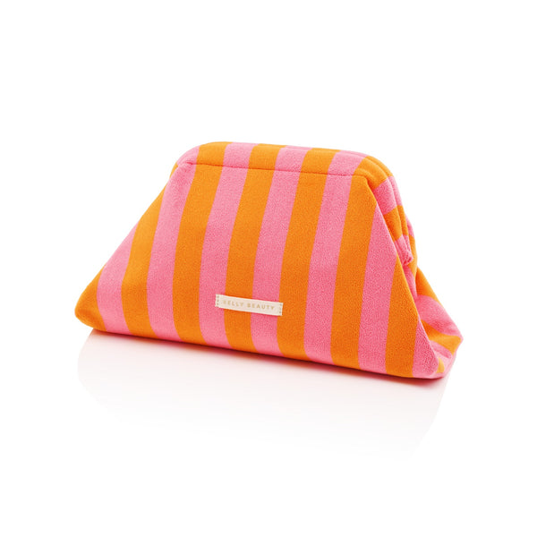 Ibiza Sun Terry Beauty Cooler Large in Sunset Stripe, gesloten